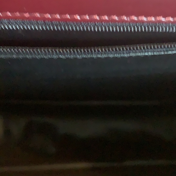 Francesco Biasia Italy red crocodile embossed leather satchel bag - Picture 6 of 8